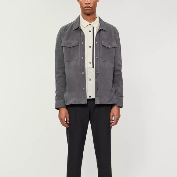 Reiss Hurricane Suede Overshirt (S) - Picture 4 of 12